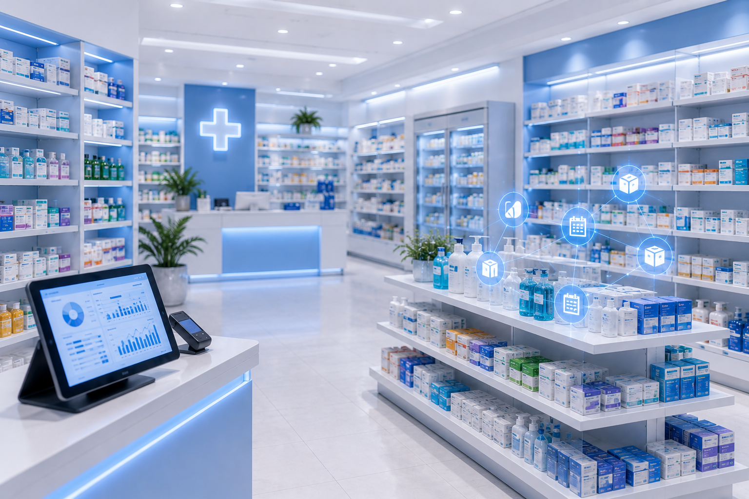 Modern pharmacy store